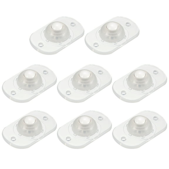 Uxcell Self Adhesive Caster Wheels Mini Swivel Paste Universal Pulley (8Pack-Clear)