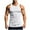 White, variant on Cmfcve Men's Oversize Tank Top Crew Neck Sleeveless Gym Tank Top Elastic Breathable Training Waistcoat Top