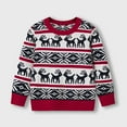 thumbnail image 2 of YunPes Christmas Knit Sweater for Kids Long Sleeve Reindeer Design Knitted Pullover Toddler Fall Winter Warm Crewneck Jumper, 2 of 6