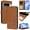 Brown, variant on For Google Pixel 8 Pro Litter Panda Embossing Leather Phone Case with RFID Blocking Card Slot Wallet Magnetic Clasp Lanyard Flip Stand Case,Black,For Google Pixel 8 Pro