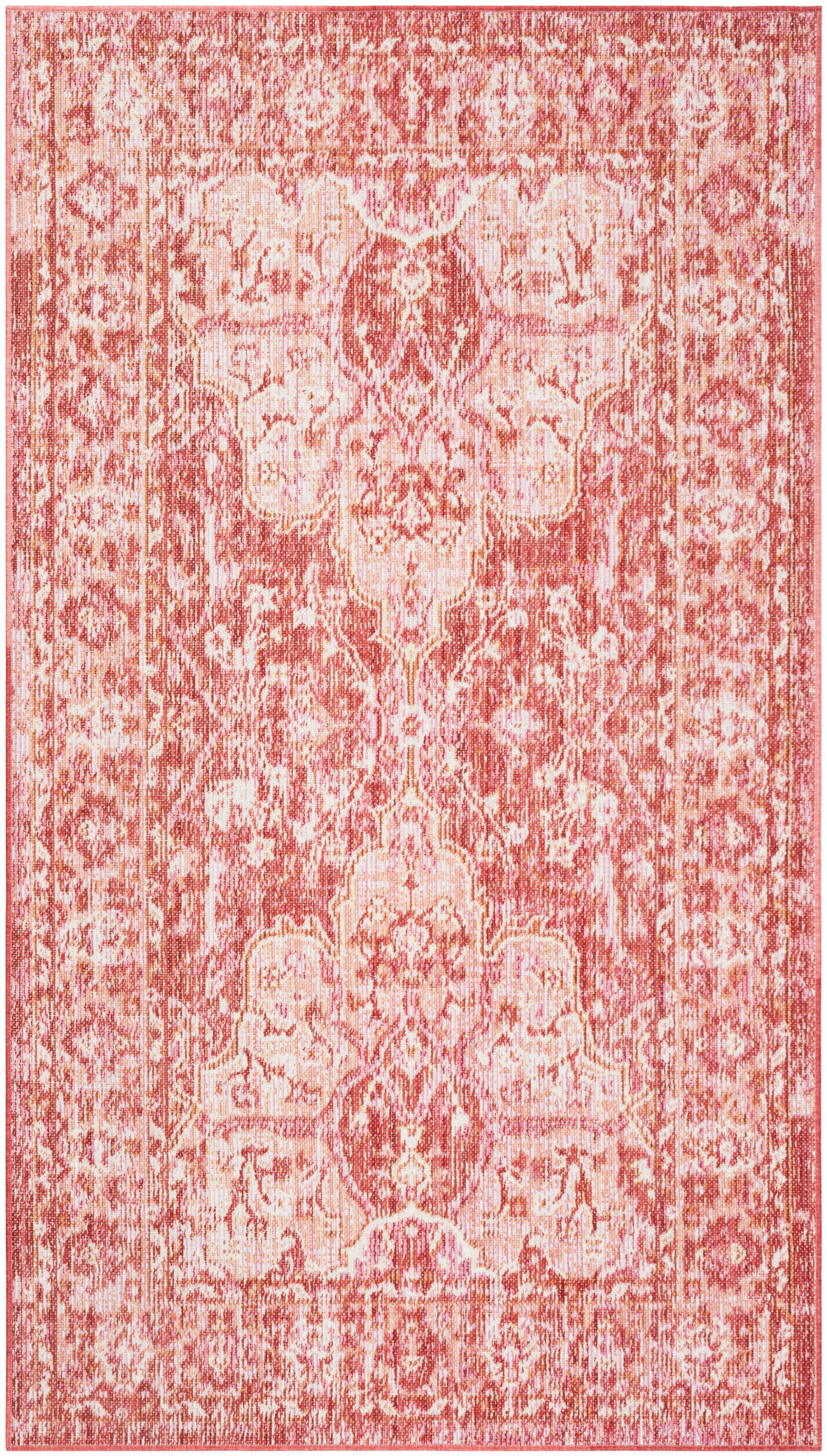 SAFAVIEH Windsor Malvina Traditional Area Rug, Rose/Red, 3' x 5