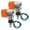 Yellow, variant on Dickly 2 Pieces LED Turn Signals Light Tail Light for Cruiser Harley Motorbike White