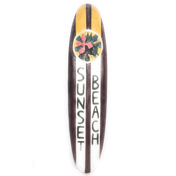 Sunset Beach Rustic Surf Sign 20" - Surfing Accents | #bds12063100