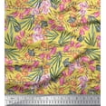 thumbnail image 1 of Soimoi Polyester Crepe Fabric & Orchids Floral Print Fabric by The Yard 42 Inch Wide, 1 of 1