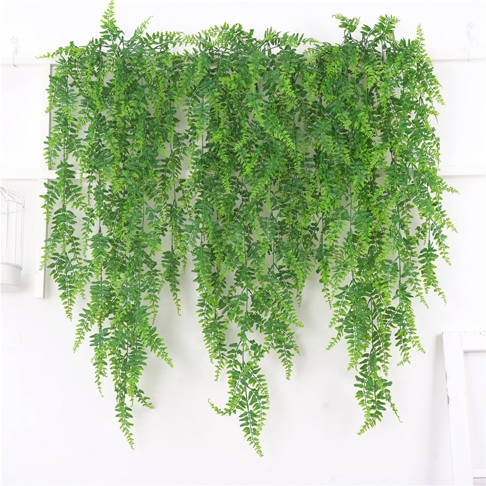Photo 1 of 85/122CM Artificial Ivy Leaf Plants Vine Hanging Garland Fake Foliage Flowers Home Kitchen Garden Office Wedding Wall Decor Green
