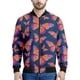 thumbnail image 3 of Chaqueta con estampado 3D de mariposa e insectos de dibujos animados, ropa para hombre, sudadera holgada, chaqueta estilo aviador informal con cremallera, abrigo de calle, 3 of 5