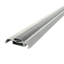 M-D Building Products 52032 3-3/4 in. x 1-1/8 in. x 36 in. Silver Adjustable Aluminum High-profile Threshold with Vinyl Seal