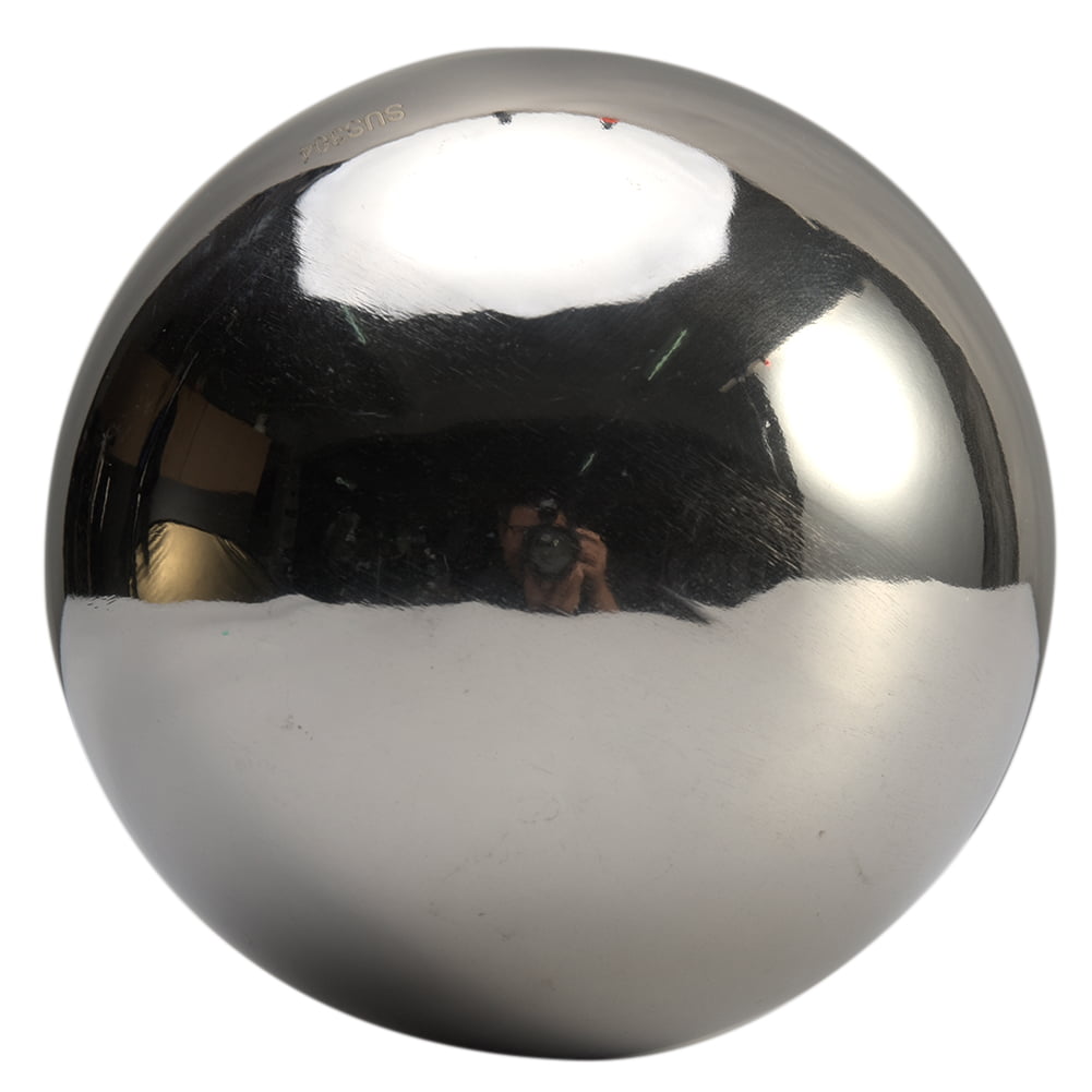 5 Size Stainless Steel Mirror Sphere Hollow Ball Home Garden Ornament Decoration 