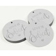 thumbnail image 3 of Inkdotpot Étiquettes de Mariage en Feuille d'Argent Véritable, 50 Pcs, 3 of 6