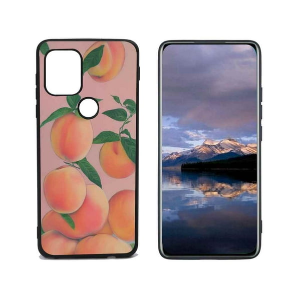 Compatible with Moto G Stylus 5G Phone Case, Peach-5 Case Men Women, Flexible Silicone Shockproof Case for Moto G Stylus 5G