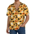 thumbnail image 3 of Haiem Happy Halloween Men's Casual Shirts Short Sleeve Button Down Shirts Fashion Textured Summer Beach Shirt-Medium, 3 of 7