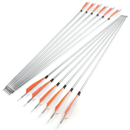 SHARROW Archery 30 7075 Aluminum Arrows Hunting Targeting Practice Spine 500 12 Pack