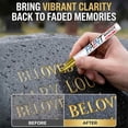 thumbnail image 6 of Oil Based Stone Paint Marker for Restoring Inscriptions, Permanent Waterproof Lettering Pen for Gravestone and Memorial, Outdoor Paint Marker for DIY Projects, Brown, 6 of 8