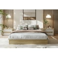 thumbnail image 3 of Minimalist Sturdy Wood Queen Platform Bed Frame – Sturdy Wooden Slat Support, No Headboard, No Box Season Needed, Easy Assembly, 3 of 10
