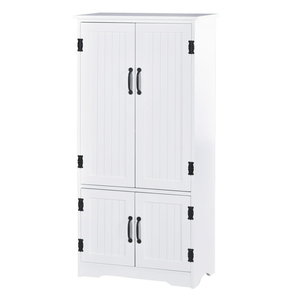 Homcom 4 Door Practical Storage Cabinet, Large Storage Cabinet With Shelves