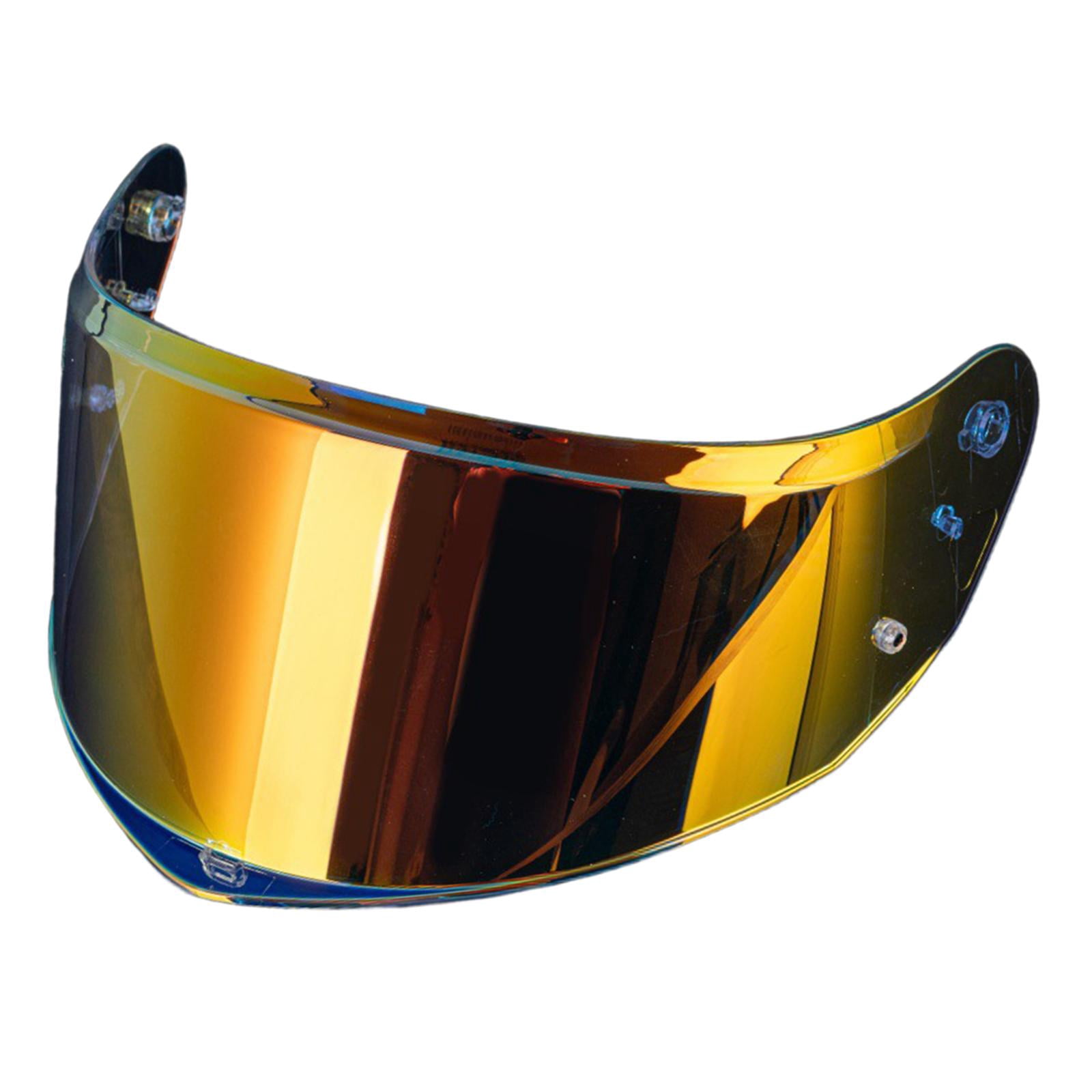 Wzmzjy Flip up Full Face Helmet Visor Easy to Install PC Anti Scratch Motorcycle Helmet Aurora Red