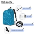 thumbnail image 5 of Balery Blue Glitter Vintage Canvas Backpack for Men and Women - Large Capacity, Durable Travel Laptop Bag for School, Work, Hiking, and Outdoor Activities, 5 of 7