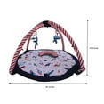 thumbnail image 4 of Bacati - Boys Activity Gym & Playmat, Air Space Aqua/Navy/Red/Green/Mutlicolor with Toys, 4 of 6