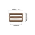 thumbnail image 2 of Unique Bargains Olive Green Tri-Glide Slide Buckles Webbing Strap Fastener (100 Pack), 2 of 5