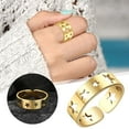 thumbnail image 2 of Hollow Out Star Corazón Anillos para Mujeres Hombres Splice Open Ajustable Parejas Anillos Joyería Regalos Accesorio Promesa Dedo Anillos de compromiso de boda, 2 of 6