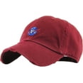 thumbnail image 2 of Spaceship Burgundy Vintage Distressed Dad Hat Adjustable Baseball Cap NASA Galaxy Alien UFO Face ET E.T. Saucer Rocket Planets Earth Mars Moon, 2 of 4