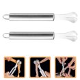 thumbnail image 1 of CIMAXIC Oyster Shucking Clamp Intestine Opener 2PCS Silver Poultry Preparation with Rounded Blade, 1 of 8