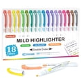 thumbnail image 1 of Shuttle Art Highlighters, 18 Colors Pastel Highlighter Pens Assorted Colors, Dual Tip Mild Color Highlighter Markers, Perfect For Teens, Kids And Adults Coloring, Underlining, Highlighting, 1 of 4