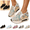 Gold, variant on Womens Shoes Rhinestone Comfortable Platform Slip on Shoes Fashion Flat Hidden High Heels Non-Slip Sneakers