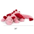 thumbnail image 3 of Heart Dragon, 20 inches, Large Pink and Red Plush Toy, 3 of 6