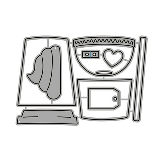 Cute Coffee Cup Design Stamps Cut Dies for Card Making Birthday Stamp Creative Cutting Dies Tool Craft Decoratio