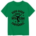thumbnail image 3 of Hauts et T-Shirts pour Filles, Col Rond avec Lettres, Manches Courtes, Ajustement Confortable pour Usage Quotidien, Style Printemps Été pour Jeunes Filles, 3 of 3