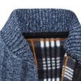 thumbnail image 3 of Outerwear Clearance Men'S Jacket Classic Solid Color Knitted Sweater Cardigan Sweater Slim Jacket Blue Xl, 3 of 5