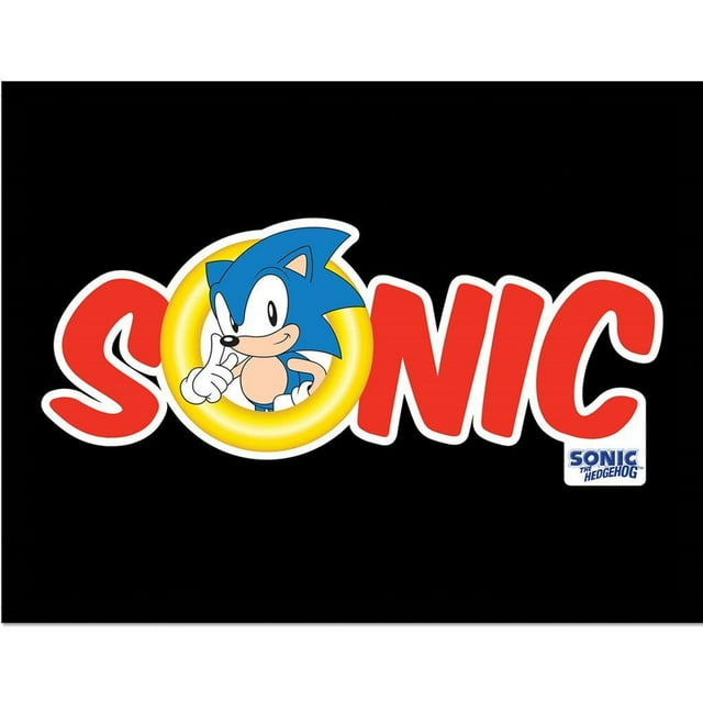 Sonic The Hedgehog Logo Framed Poster