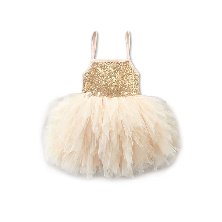 Laurenza's Girls' Gold Sequin Bow Dress 3T - Walmart.com