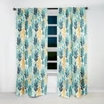 thumbnail image 4 of Designart "Verdant Boho Plant Dream" Botanical Bohemian Curtain, Floral Single Panel, 4 of 6