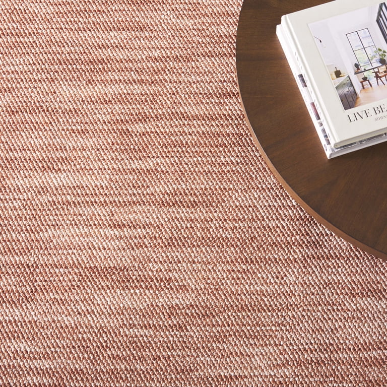 SAFAVIEH Martha Stewart Rebeca Solid Area Rug, Rust, 6'7