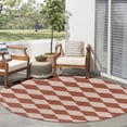 thumbnail image 4 of Nourison Positano 8' x Round Terracotta Modern Rug, 4 of 11