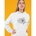 thumbnail image 2 of Eye Landscape  Hoodie Women -Image by Shutterstock, Female Large, 2 of 4