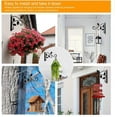 thumbnail image 3 of 4 PCS Metal Hanging Hook Plants Brackets, 12 Inch Iron Wall Mount Bracket Durable Rust-Resistant Plant Hanger Hook for Hanging Plants Bird Feeder Lantern Wind Chimes, 3 of 7