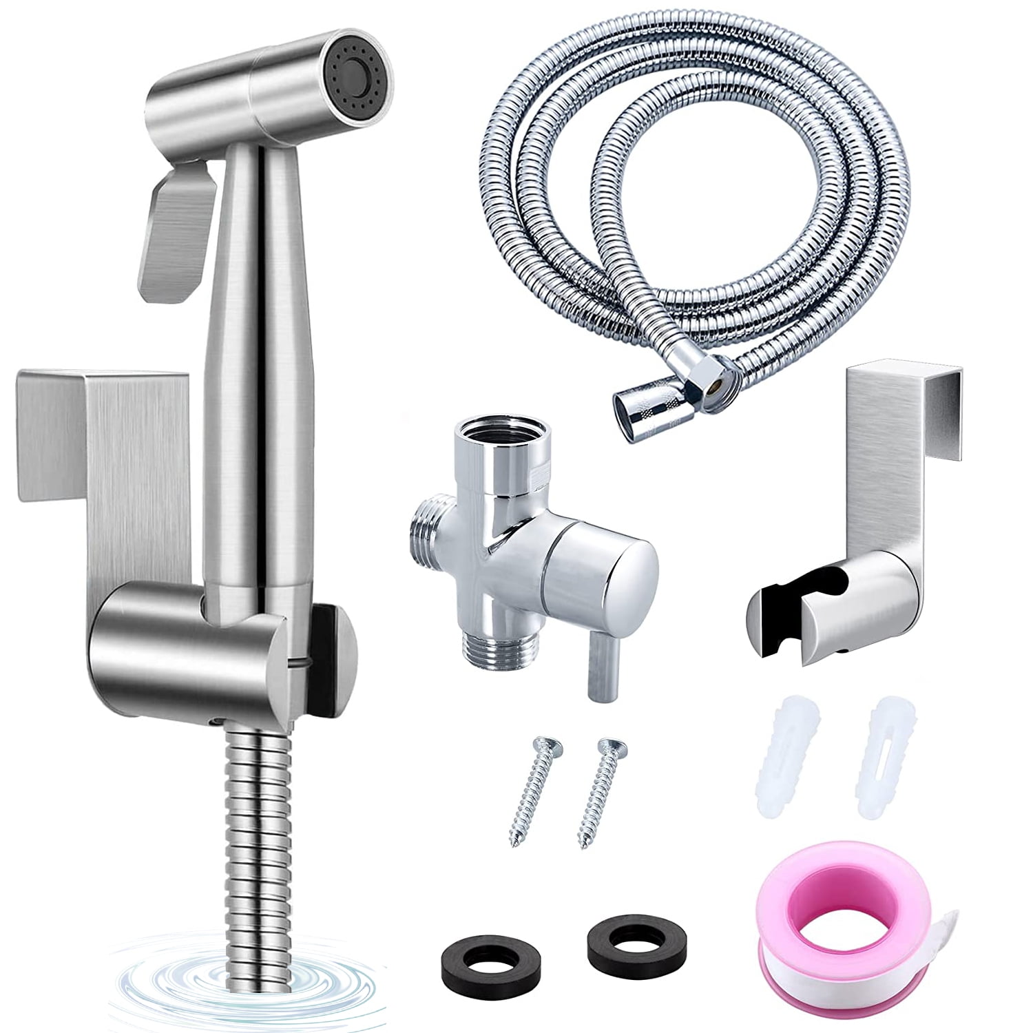 Bidet Sprayer for Toilet, Handheld Sprayer Kit with Adjustable Jet