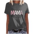 thumbnail image 2 of Elegante blusa de manga corta con cuello redondo y manga abullonada para mujer OAVQHLG3B Store  lin121212, 2 of 4