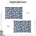 thumbnail image 3 of Fotbe Colorful Cartoon Shark Reusable Cosmetic Bag Makeup Bag for Women Large Travel Cosmetic Pouch Girls' Make Up Organizer, 3 of 8