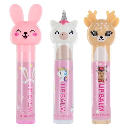 Beauty Treats x Magic USA Lip Balm Trio: Bunny Unicorn Deer