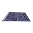 thumbnail image 2 of Ahgly Company Machine Washable Indoor Round Oriental Blue Modern Area Rugs, 5' Round, 2 of 4