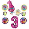 TROLLS 3rd Birthday Party Supplies Poppy Peace Balloon Bouquet Decorations