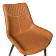 thumbnail image 5 of Linon Marcum Dining Chairs, Set of 2, Brown Faux Leather, 5 of 8