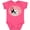 Vintage Hot Pink, variant on Inktastic French Bulldog Dog Girls Baby Bodysuit