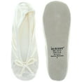 thumbnail image 3 of Isotoner  Embroidered Pearl Satin Ballerina Slippers (Women), 3 of 4