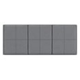 thumbnail image 6 of Simpli Home Avalon 3 Faux Leather Tray Bench in Stone Gray, 6 of 16
