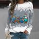 thumbnail image 1 of Pntutb - Camiseta estampada para mujer, blusa de manga larga, cuello redondo, tops casuales, sudadera Pntutb Pntutb-1987, 1 of 4